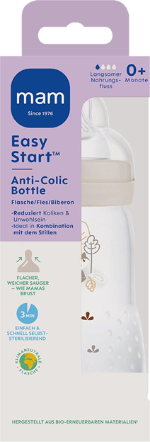 MAM Easy Start Elements Anti-Colic Flasche matt 0+ Monate 260ml