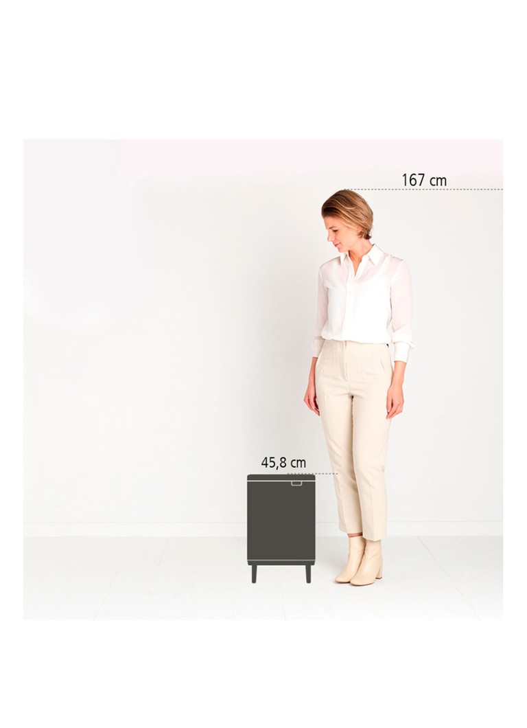 Brabantia  Bo Hi afvalemmer 12 liter met kunststof binnenemmer