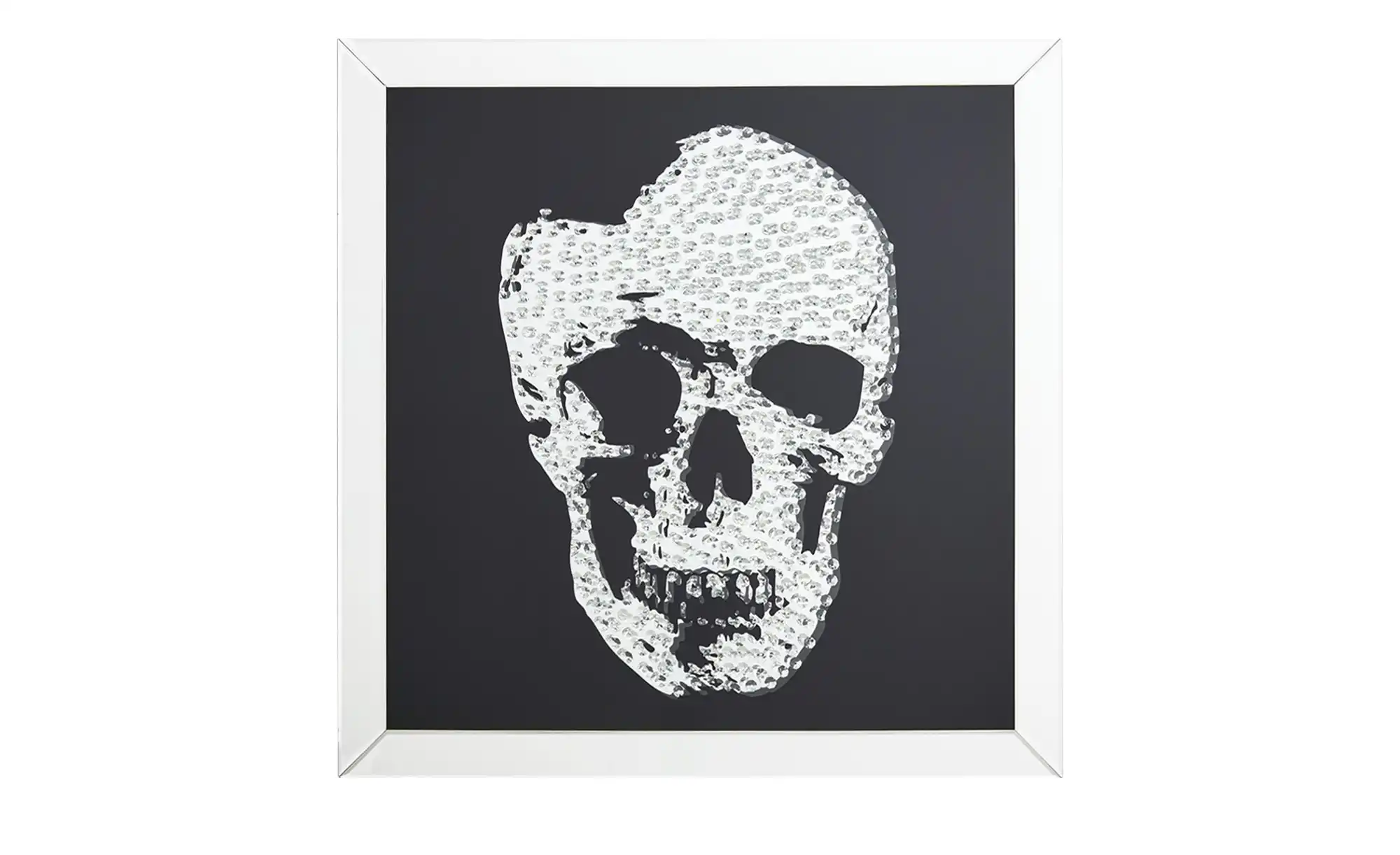 Wandspiegel mit Totenkopf