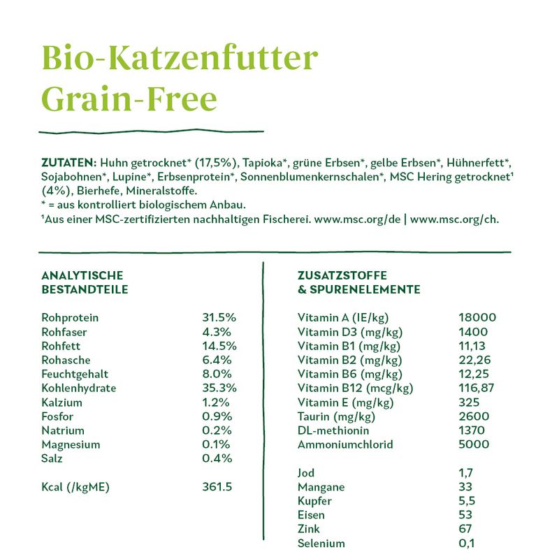 Yarrah Bio mit Bio Huhn & Fisch getreidefrei