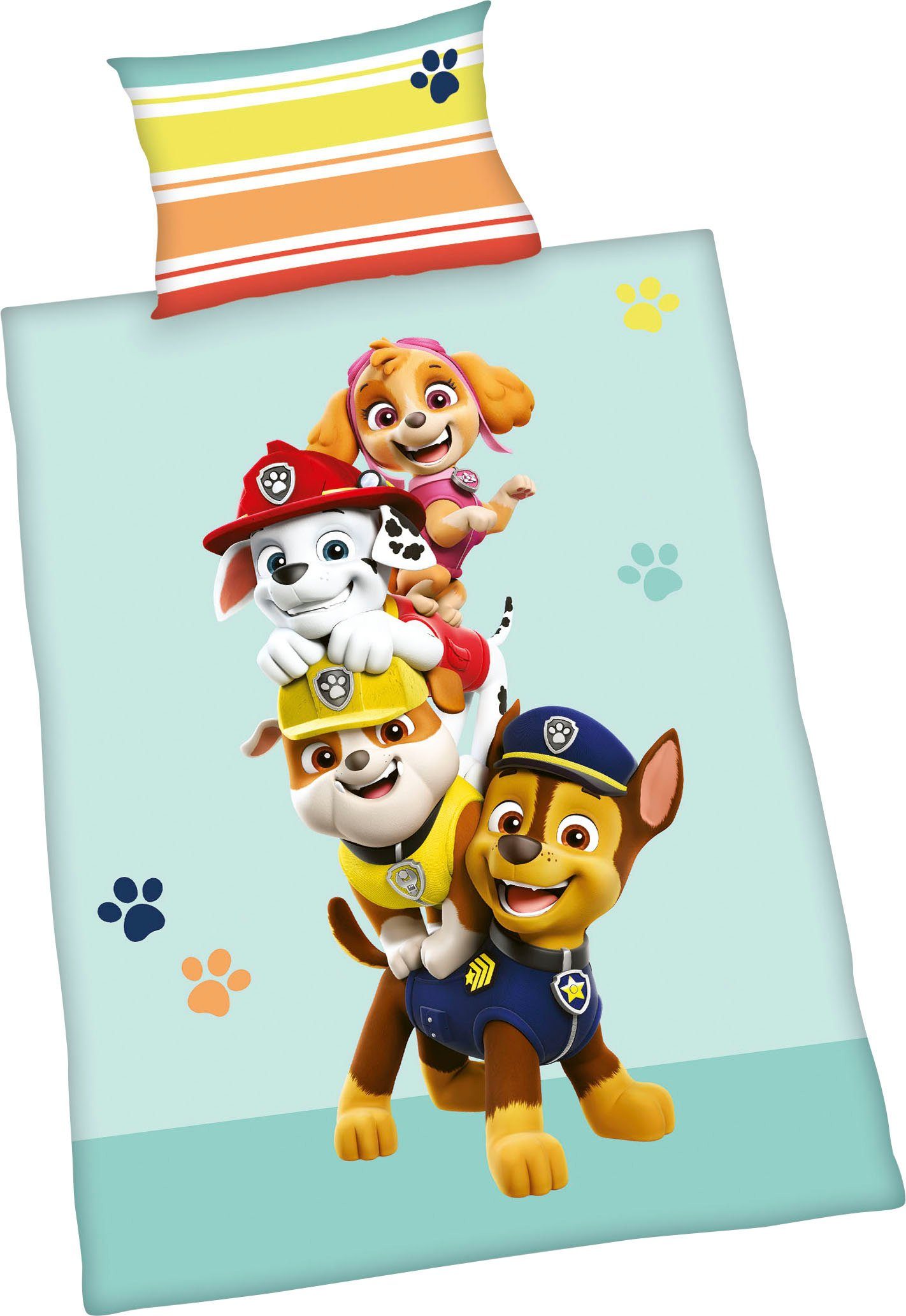 Babybettwäsche Paw Patrol, PAW PATROL, Flanell, mit liebevollem Motiv
