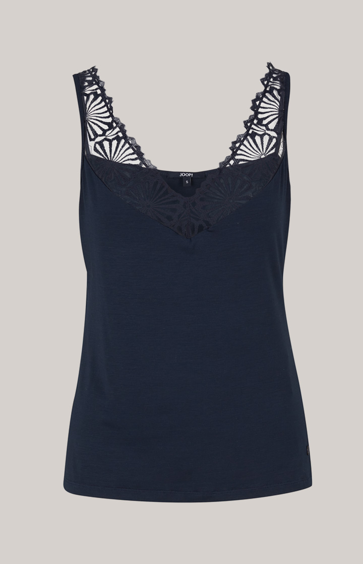 Loungewear Spitzen-Top in Midnight