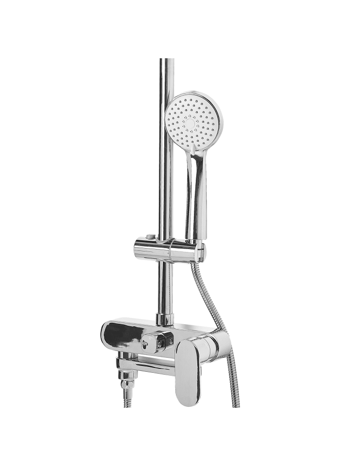 Beliani Wannenarmaturen GURARA in Silber - (W) 23 x (H) 83 x (L) 36 cm günstig kaufen onesize