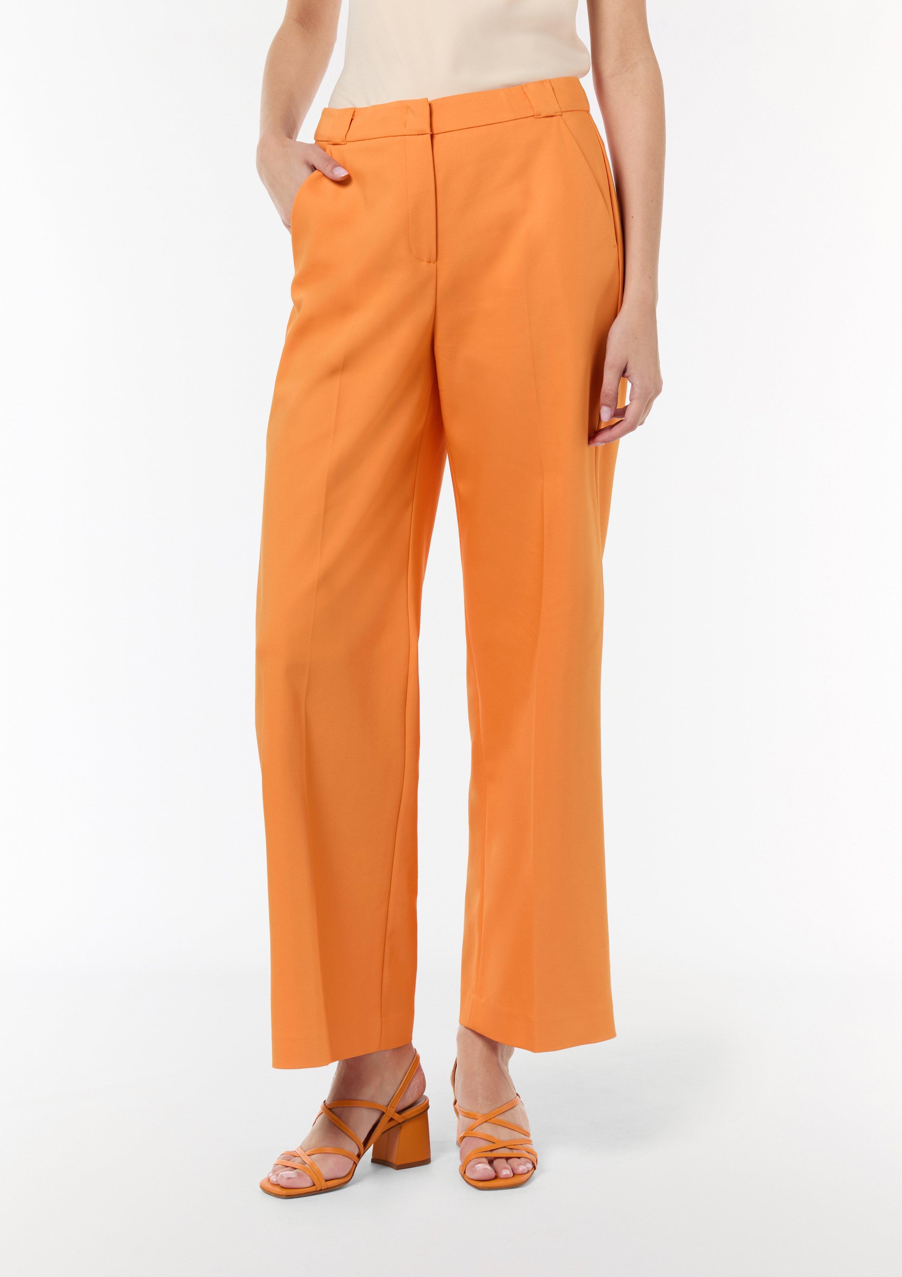 Regular: Hose mit Bügelfalten - orange