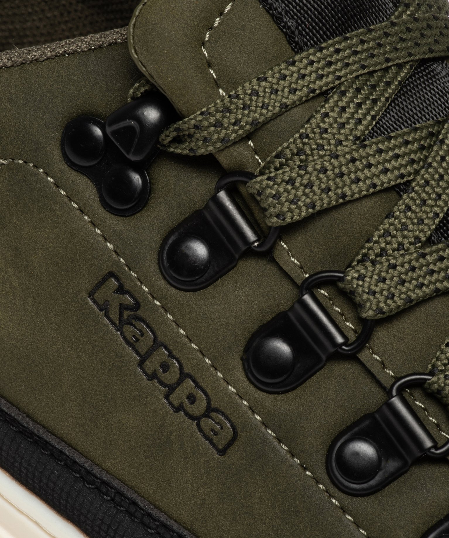 Baskets homme unies style décontracté à crochets - Kappa kaki | GEMO