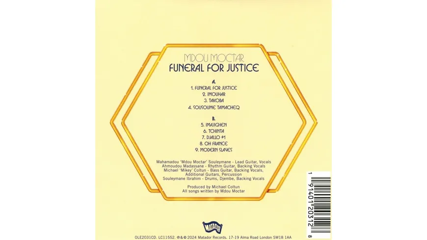 Funeral For Justice/Tears For Injustice