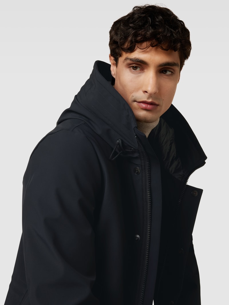 Parka mit Kapuze Modell 'KASA' in schwarz