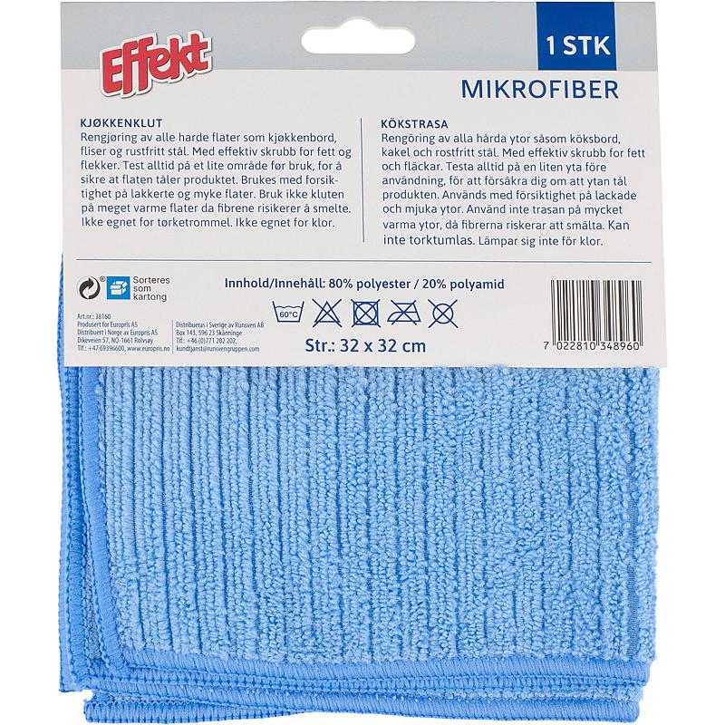 Effekt Kjøkkenklut m/skrubb, mikrofiber