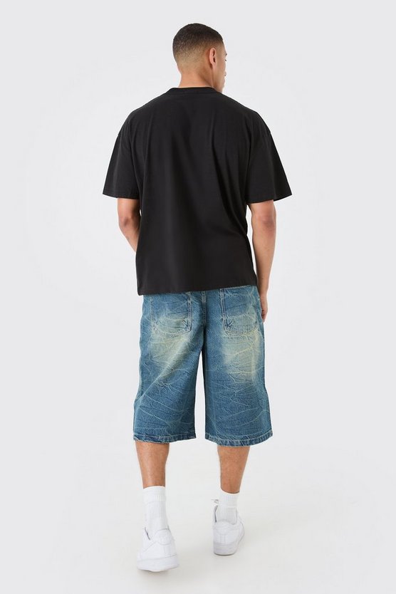 Oversize T-Shirt mit Herz-Print