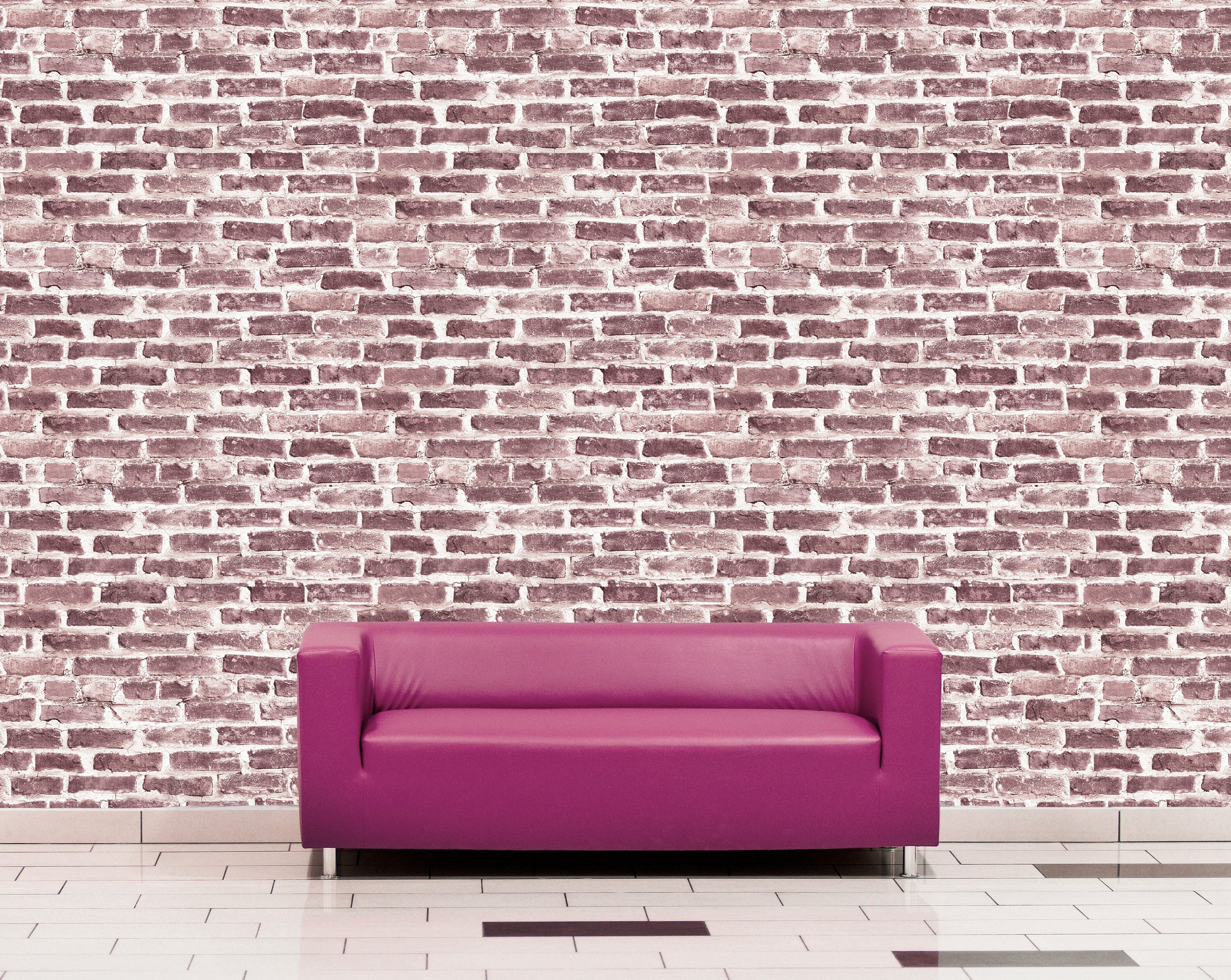 queence Vinyltapete Thieth, Steinoptik, 90 x 250 cm, selbstklebend