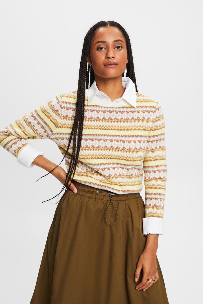 Jacquard-Sweatshirt