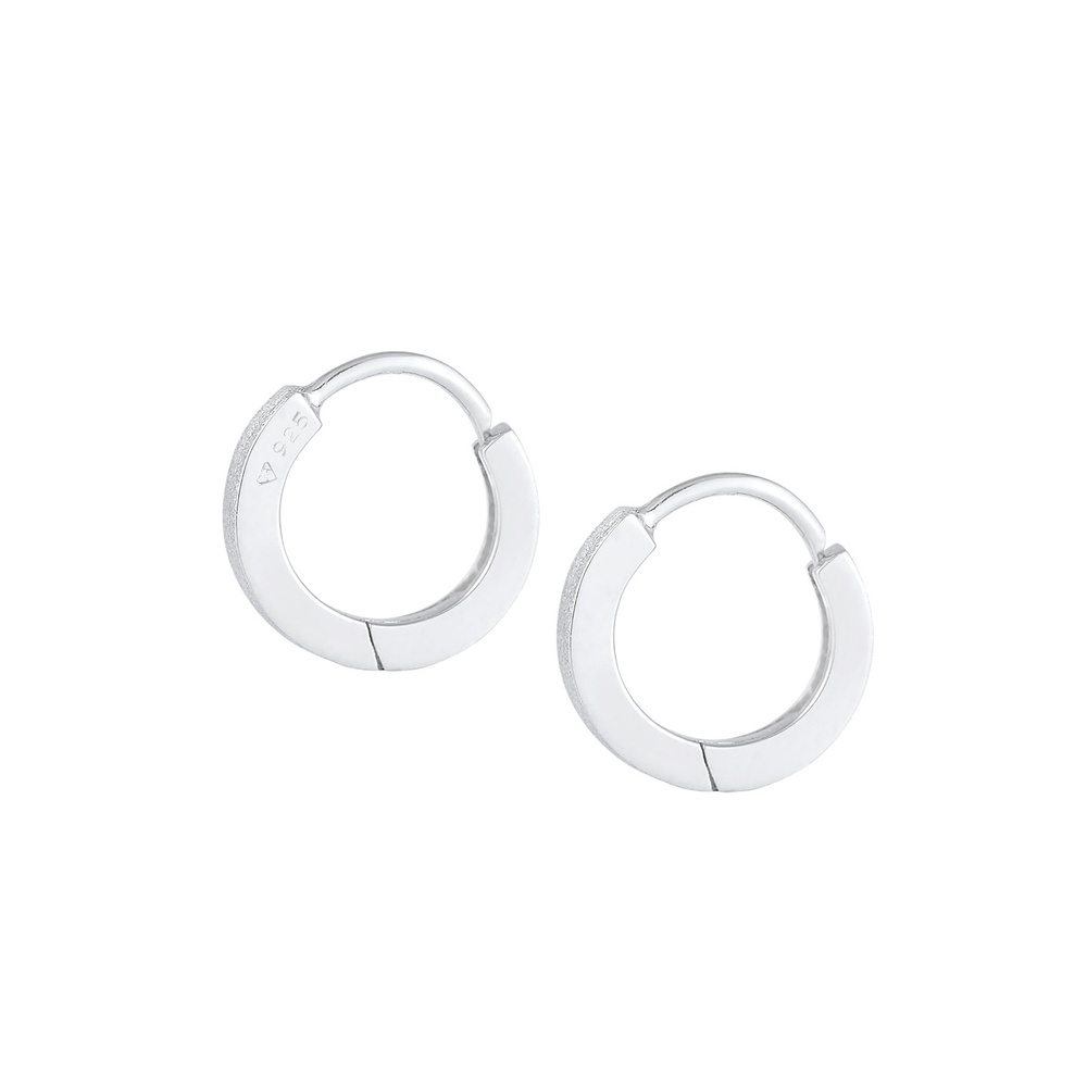 Elli Elli Boucles d'Oreilles Créoles Intemporel Basic Minimal Fermeture du Volet Boucl Boucles d'oreilles