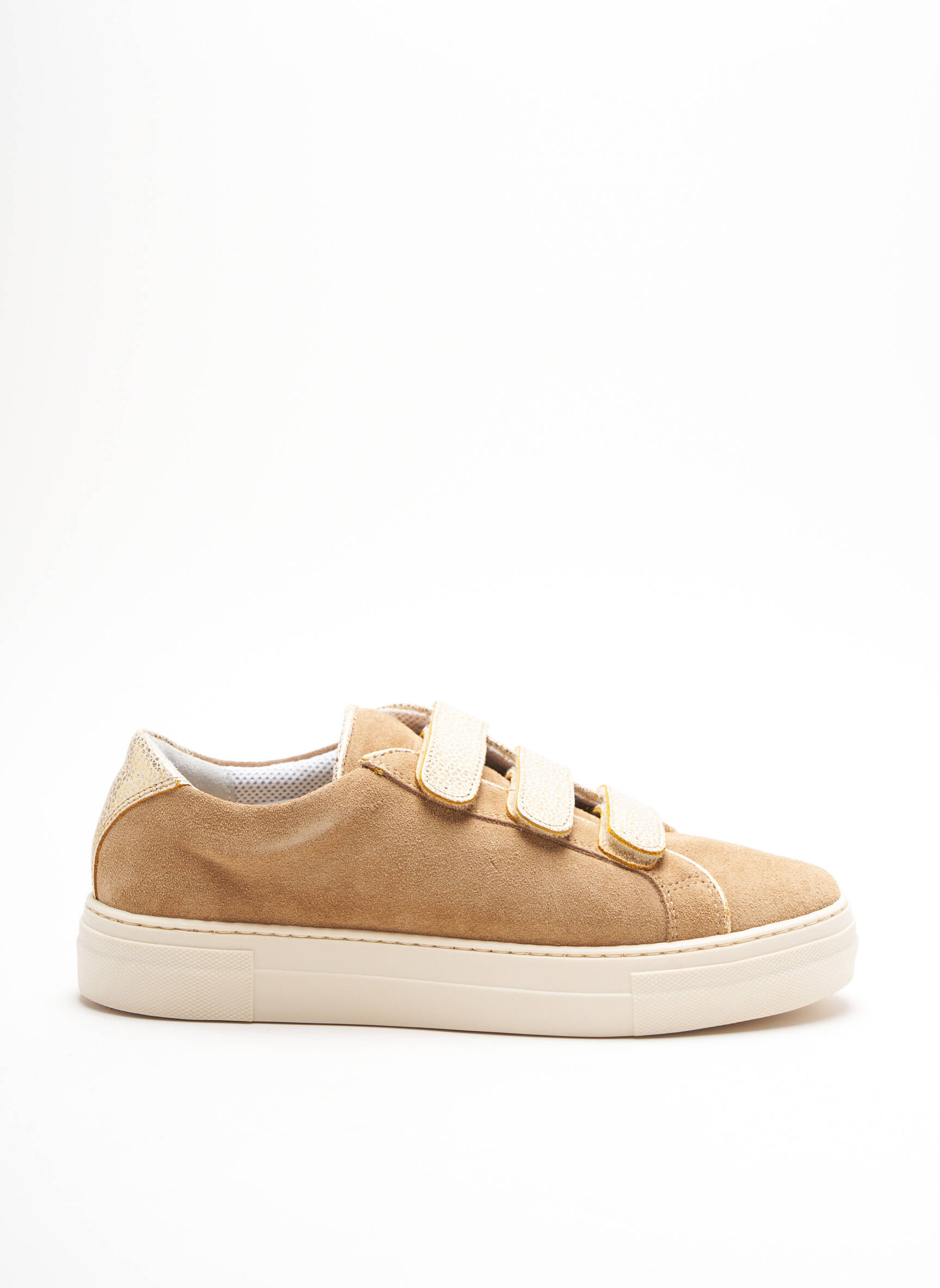 Rebelles Baskets Femme couleur beige