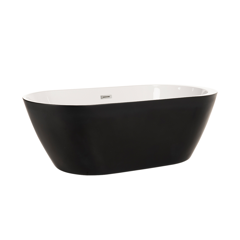 Home Deluxe Freistehende Badewanne CODO BLACK EDITION