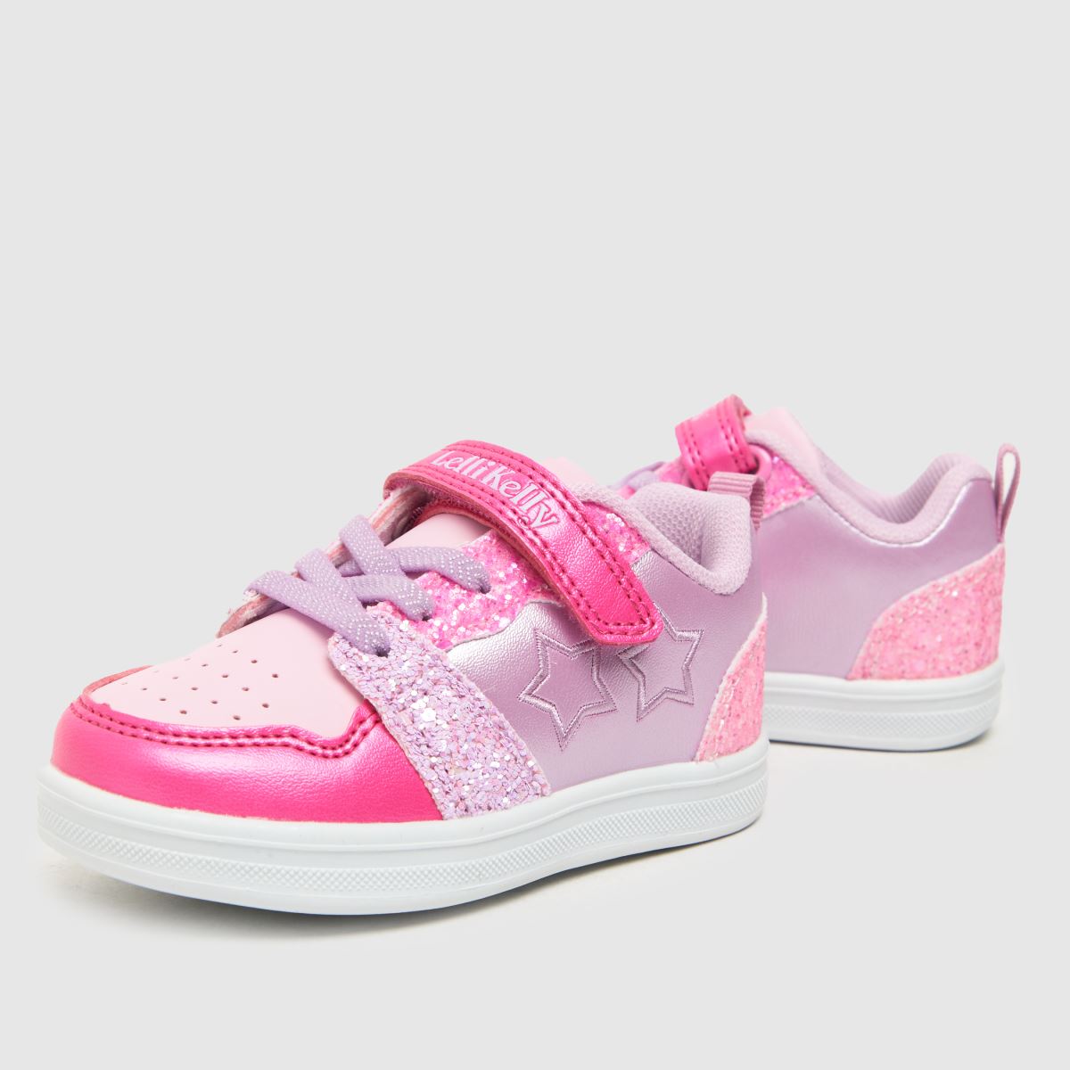 Lelli Kelly rosa flerfärgade prästkrage-sneakers för småbarn