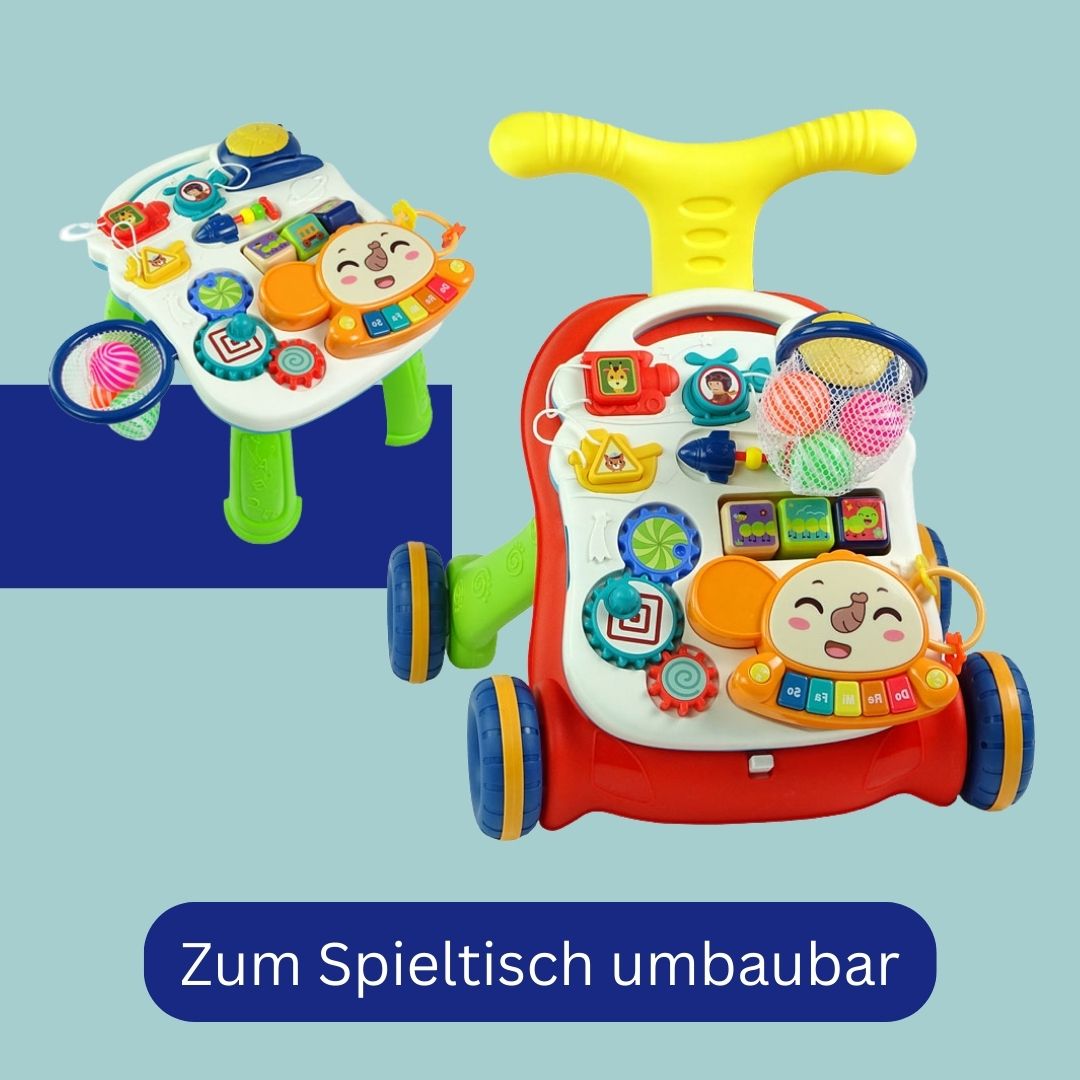Coemo 2in1 Baby Laufwagen Rolli und Multifunktion Spieltisch