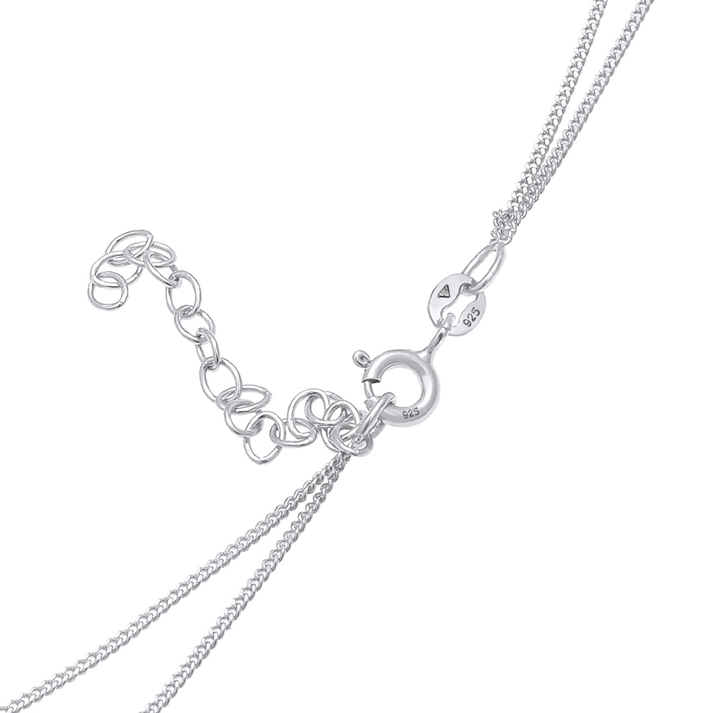 Elli Elli Collier Pendentif de boule pour dames Chaîne Panzerkette Tendance minimale d collier