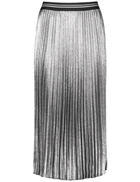 Plisseerock mit Glanzfinish