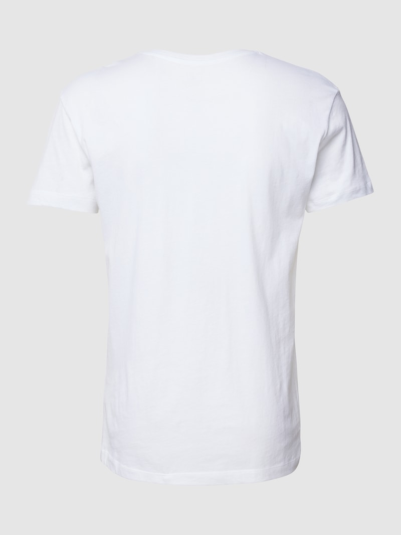 T-Shirt mit Label-Print im 2er-Pack in weiß