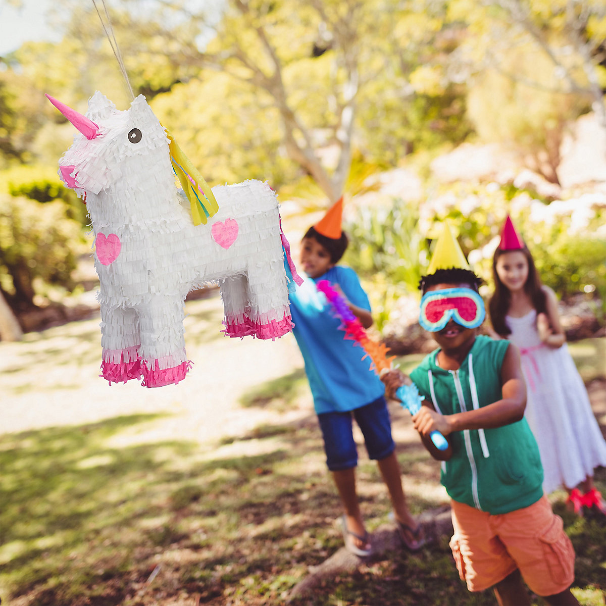 4 x Pinata Einhorn