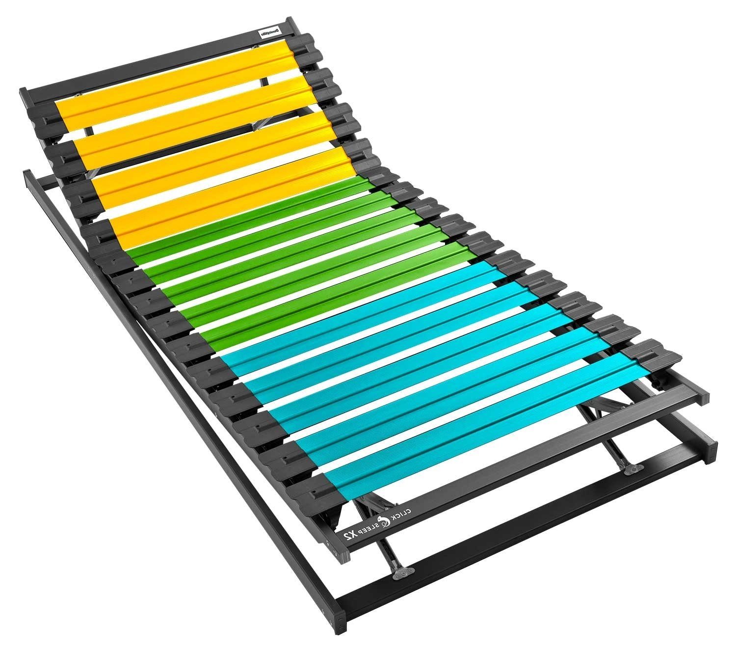 Lattenrost CLICK+SLEEP X2, B 90 cm x L 200 cm, Dunlopillo, Kopfteil manuell verstellbar, Fußteil manuell verstellbar