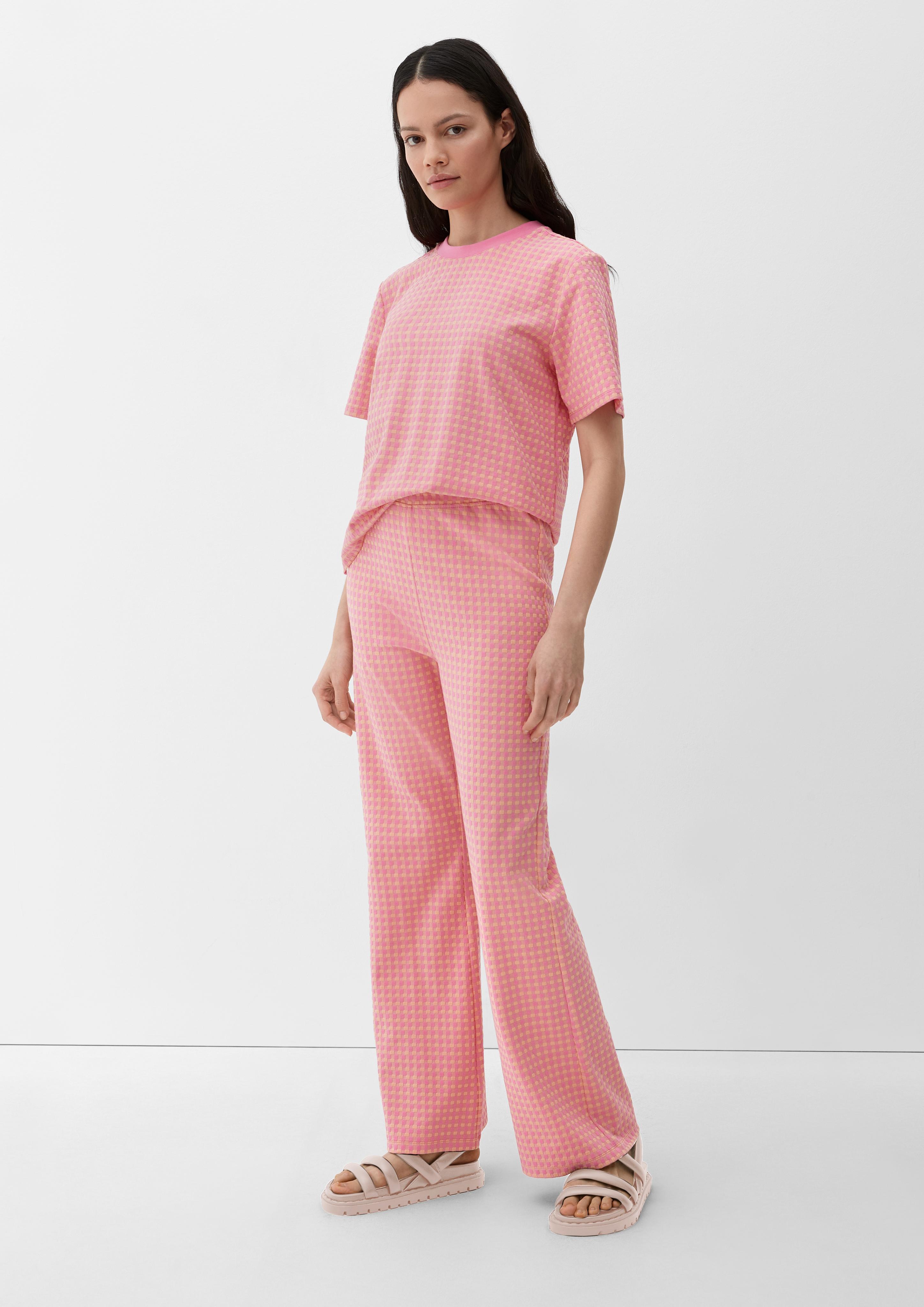 T-Shirt in Jacquard-Struktur  2132148-44N1