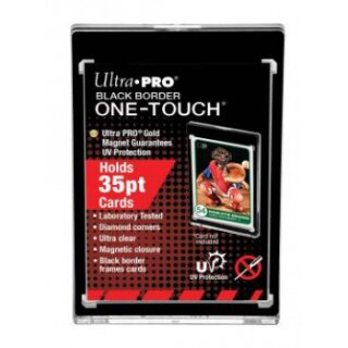 UP - 35PT Black Border UV One-Touch Magnetic Holder