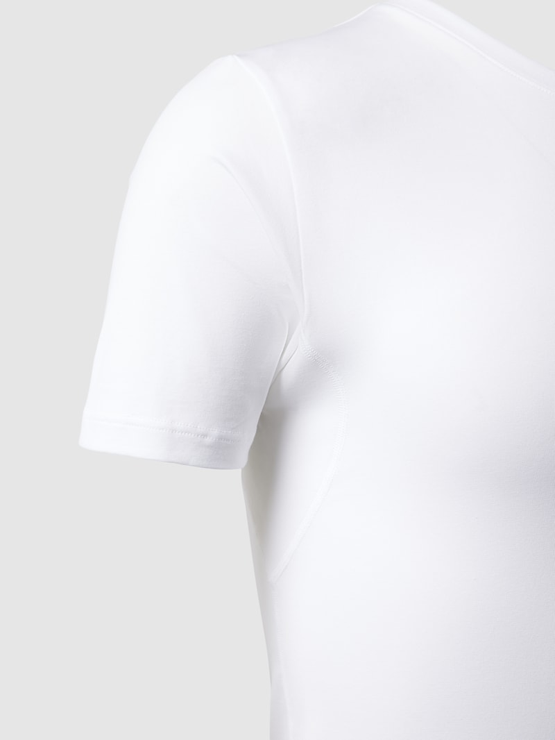 T-Shirt mit Rundhalsausschnitt in weiß