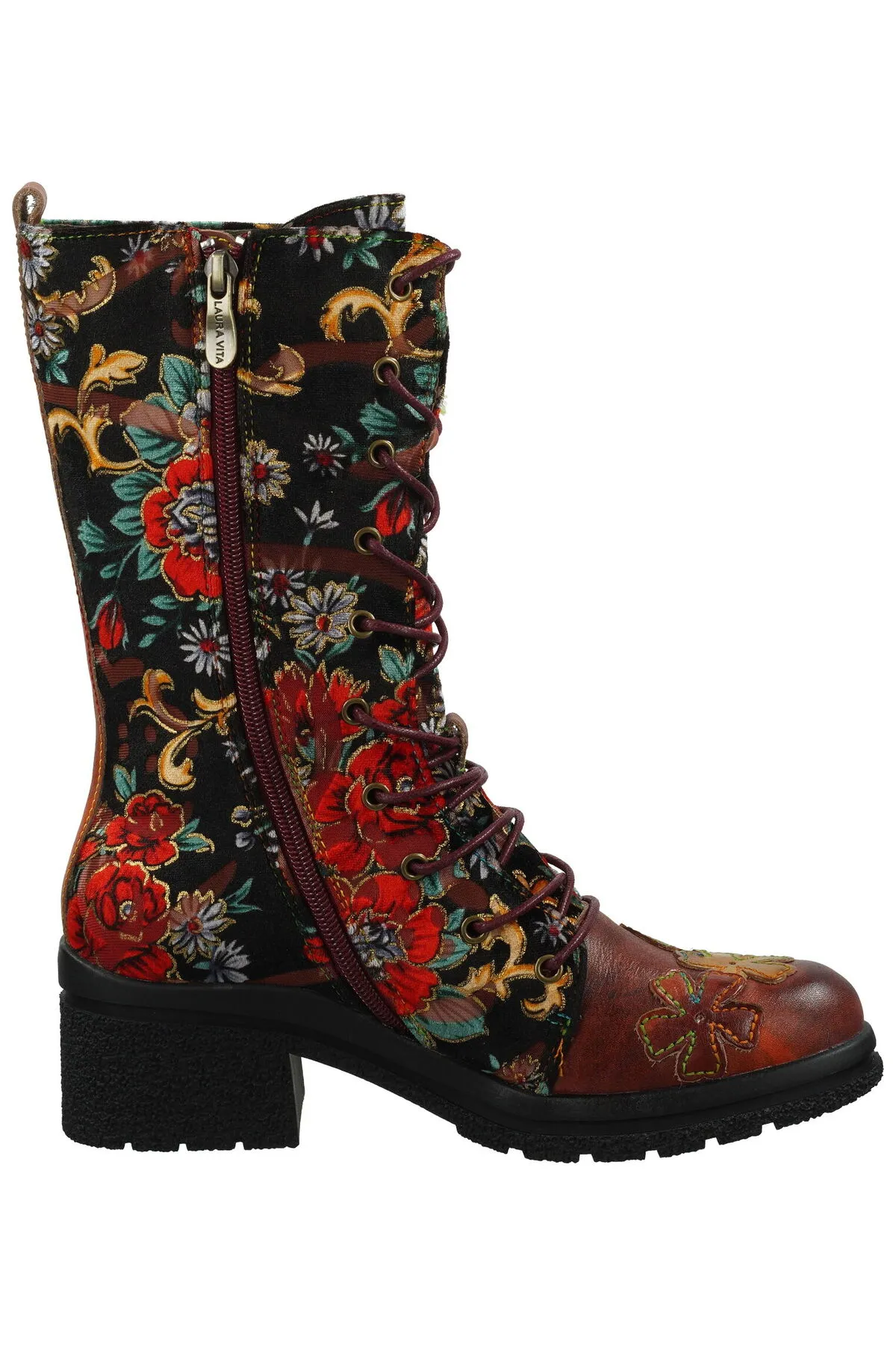 LAURA VITA  Stiefel - Rot - Blockabsatz