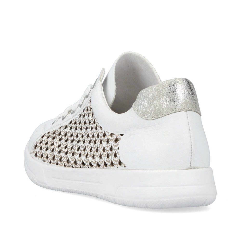 Rieker Damen Schnürschuhe kristallweiß