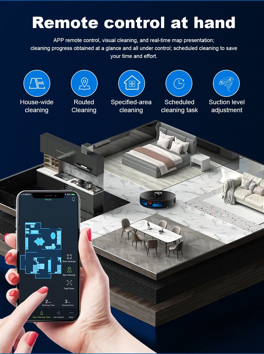 LIECTROUX Nass-Trocken-Saugroboter X6 Smart Robotic Cleaner mit erweiterten Funktionen, 40,00 W, Beutellos, 40 W, 2100 PA, 3 Saugmodi, HEPA, Y-Pfad-Schrubben, Anti-Fall, 40