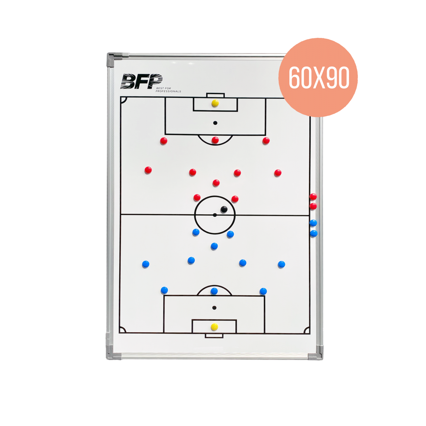 BFP Taktikboard 60x90cm | Fußball Taktiktafel inkl. Tasche und Magnete