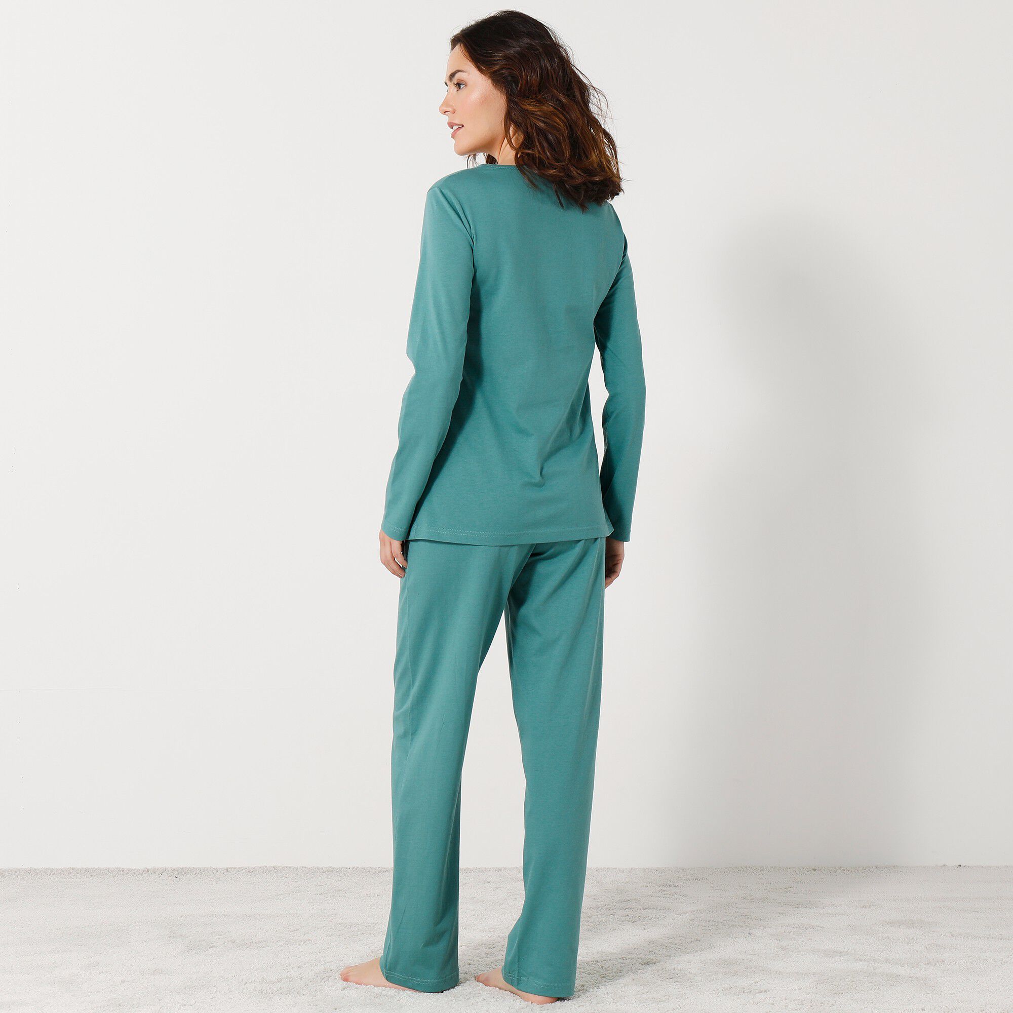 Pyjama manches longues motif 
