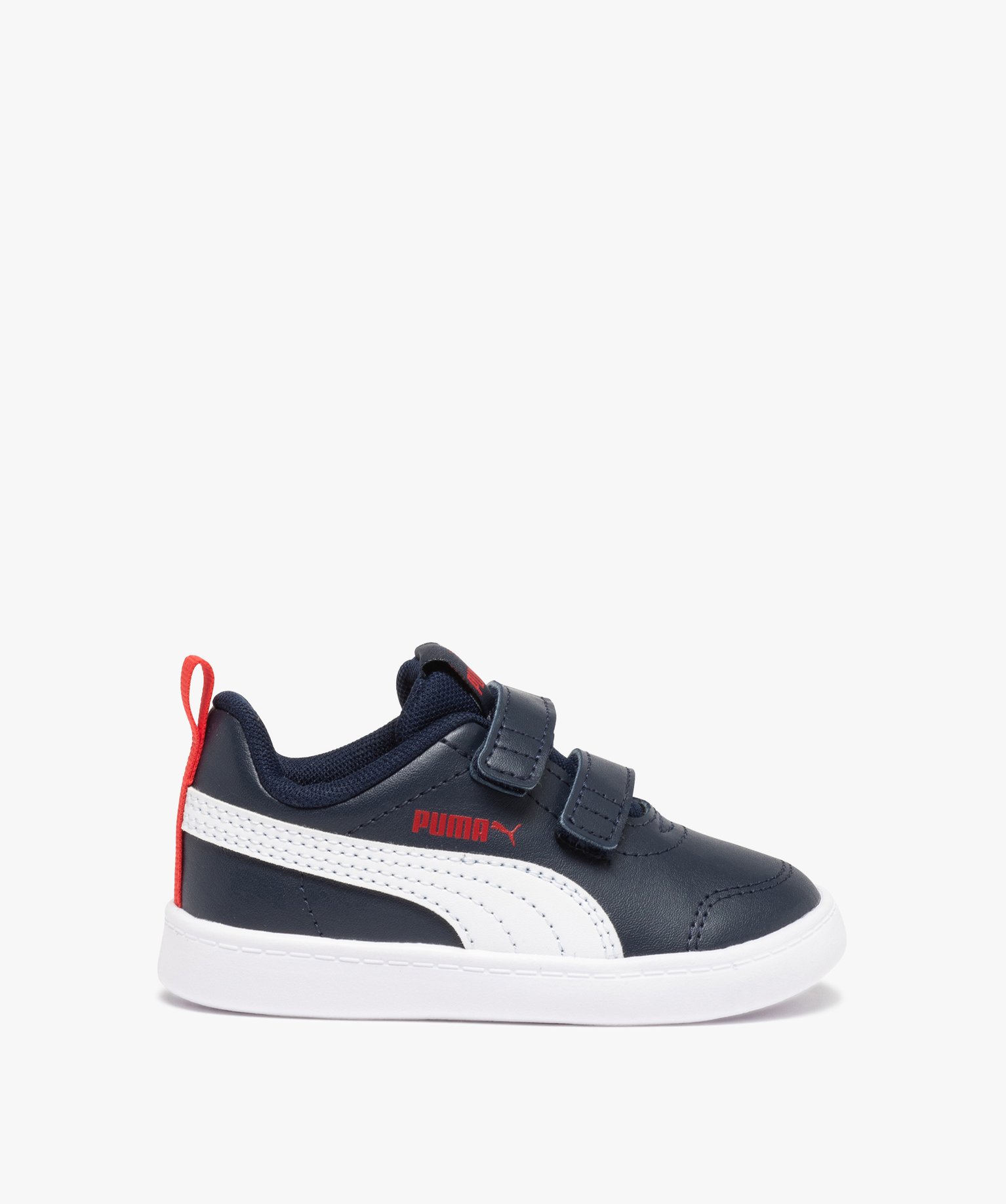 Baskets bébé bicolores à scratch – Puma Courtflex marine | GEMO