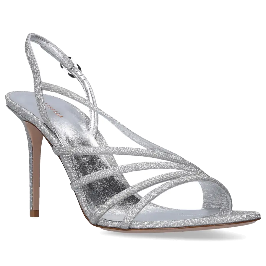 Le Silla - Sandalen SCARLET Textil - silber