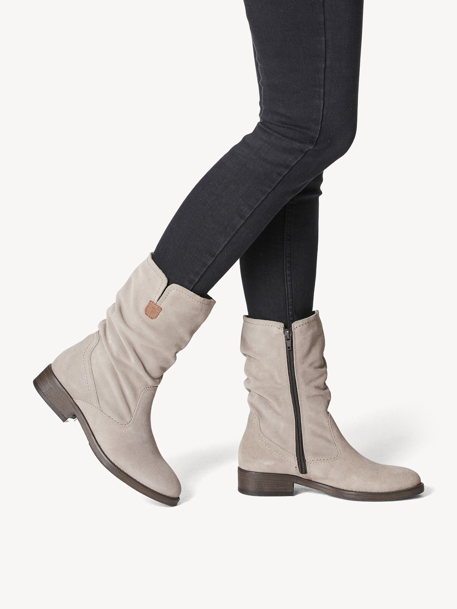 Bottine en cuir - marron
