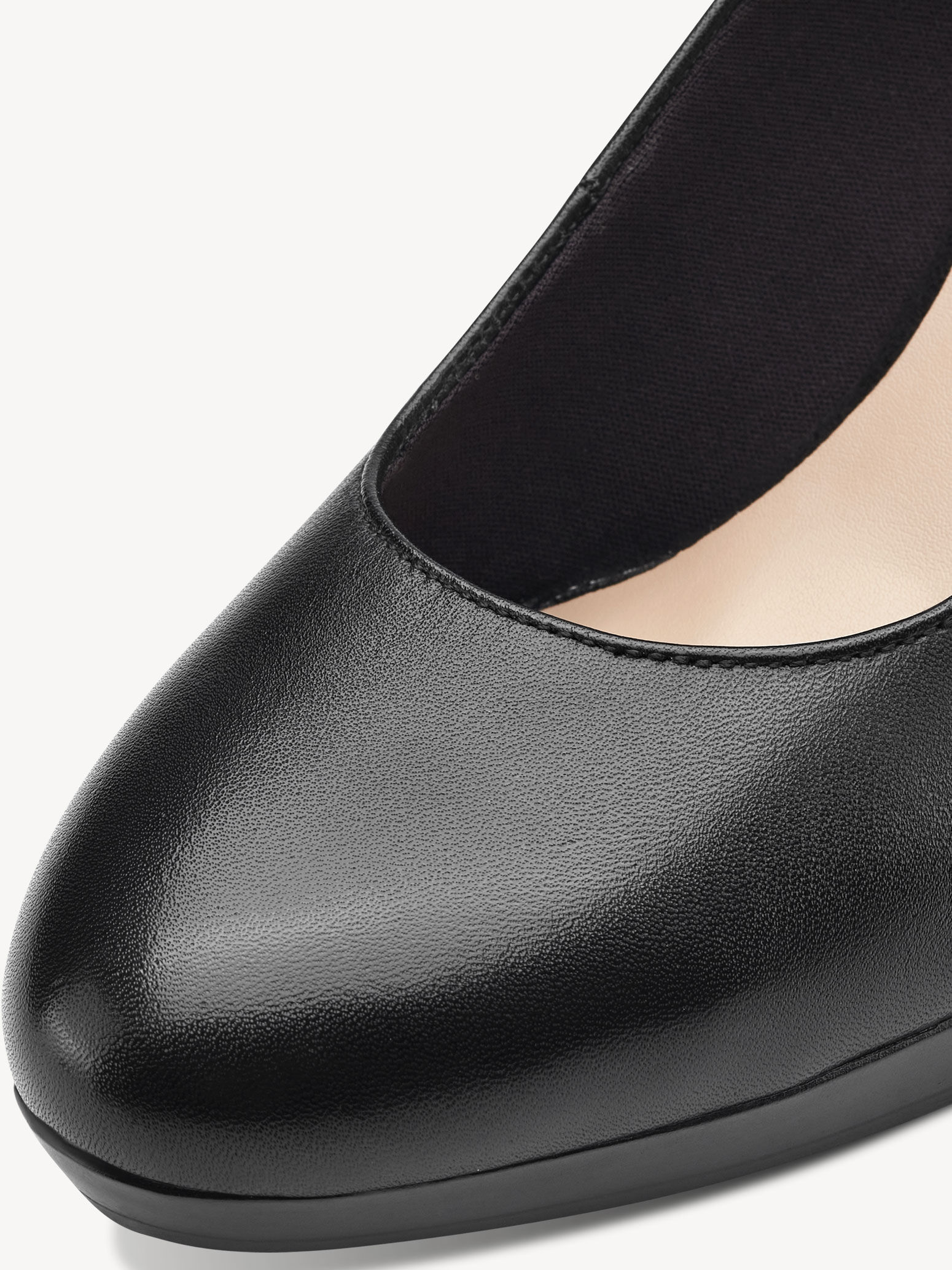 Escarpin en cuir - noir
