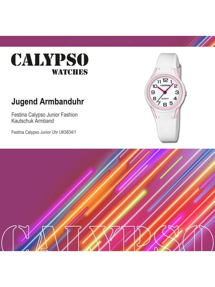 Calypso Analog-Armbanduhr Calypso Junior weiß klein (ca. 29mm) günstig kaufen onesize