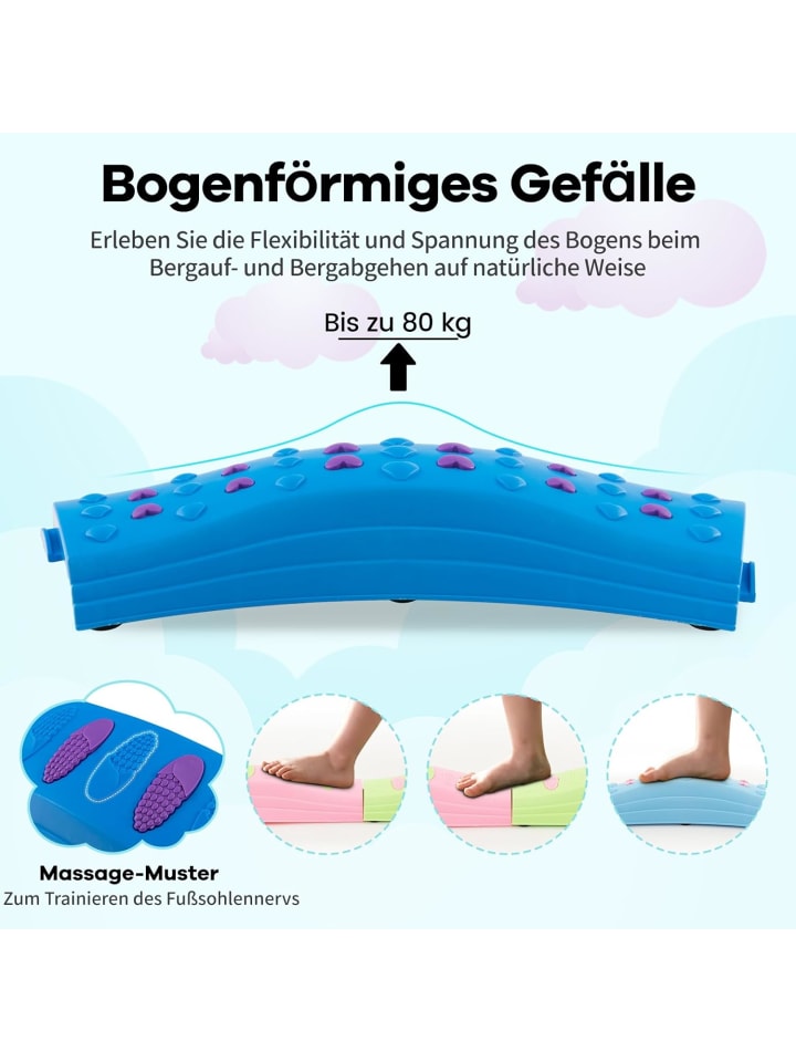 COSTWAY Balancierbalken 20 stk. Set in Grün günstig kaufen onesize