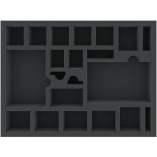 Feldherr 293mm x 219mm x 45mm Schaumstoffeinlage für Brettspiele mit 21 Fächern