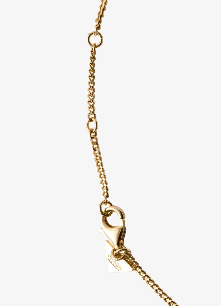 Colier cu logo Prada