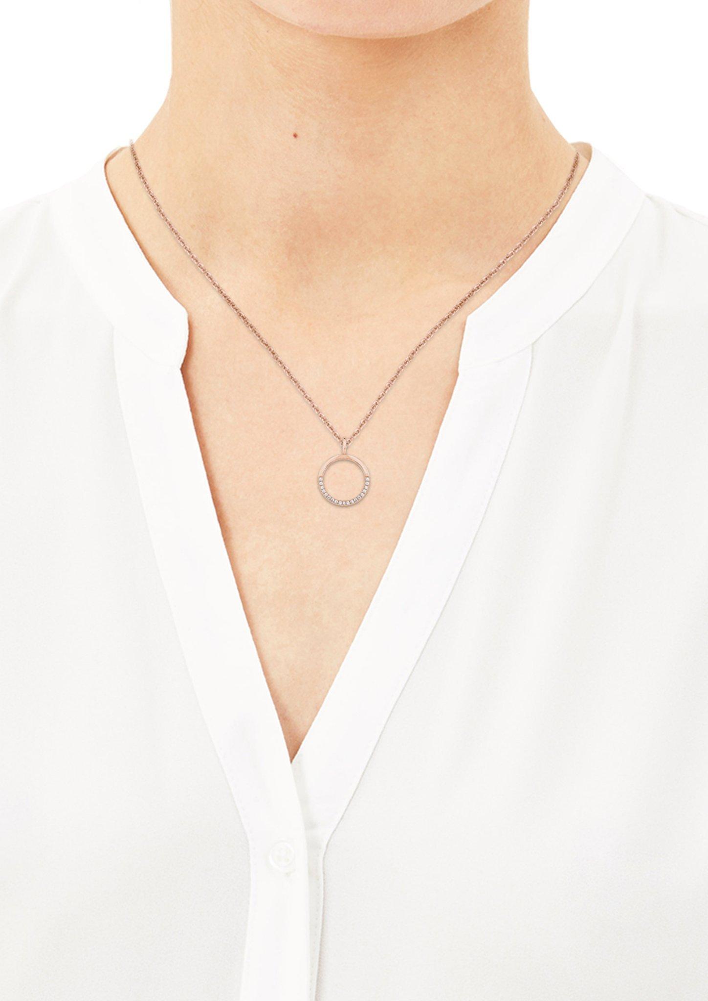 Silber-Halsschmuck mit Zirkonia  272.908.6411.4234-05E0