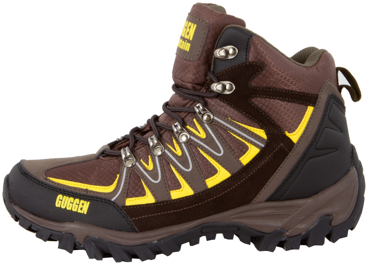 GUGGEN MOUNTAIN Freizeit Schnürer braun Wanderschuh von GUGGEN Mountain
