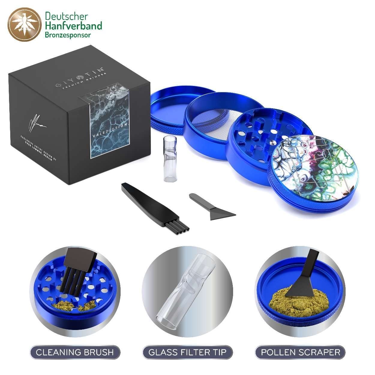 GIYOTIN Gewürzmühle Valediction, Giyotin Grinder I Crusher I ø63mm