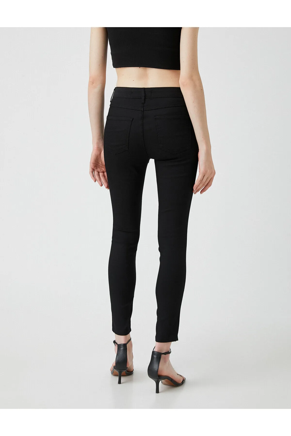 Koton  Slim-Fit-Jeans mit hoher Taille – Skinny-Fit-Jeans