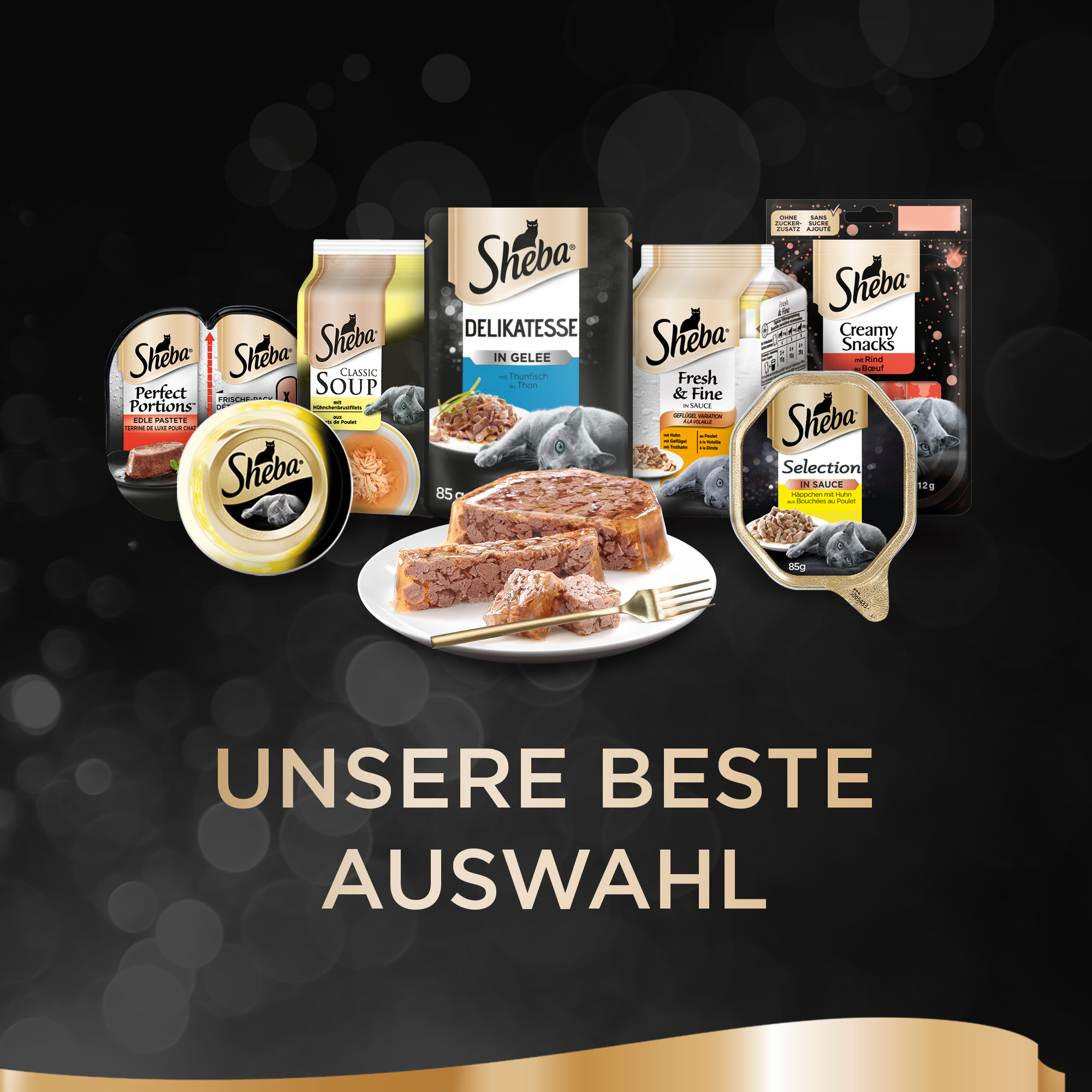 Sheba Nassfutter Sheba Delikatesse in Gelee 22x85g Huhn