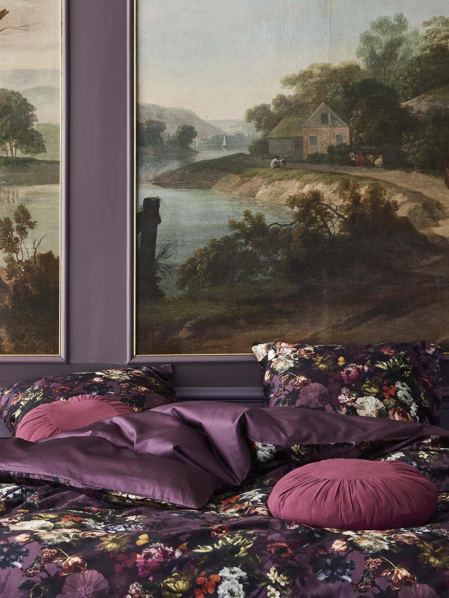Bettwäsche Karli, Essenza, Satin, 2 teilig, mit floralem Muster