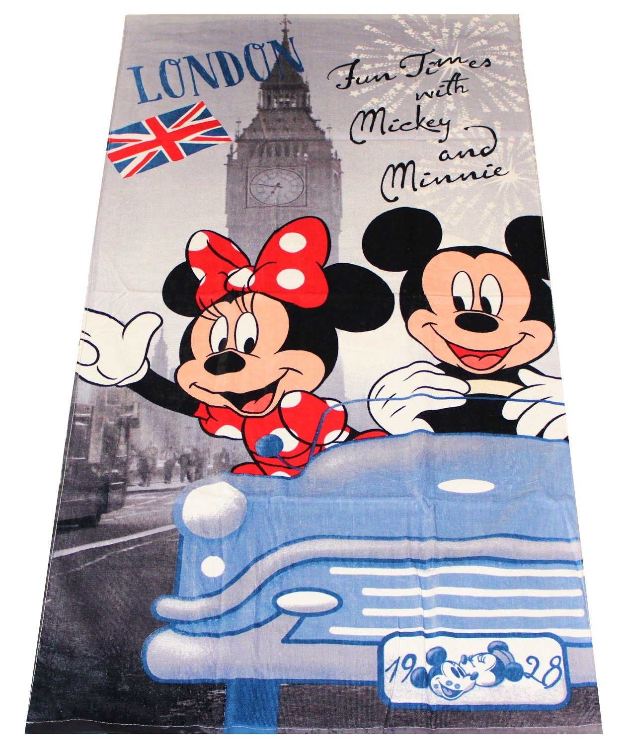 Jerry Fabrics Handtuch  Mickey Minnie Maus Handtuch London, Frottee (1-St)