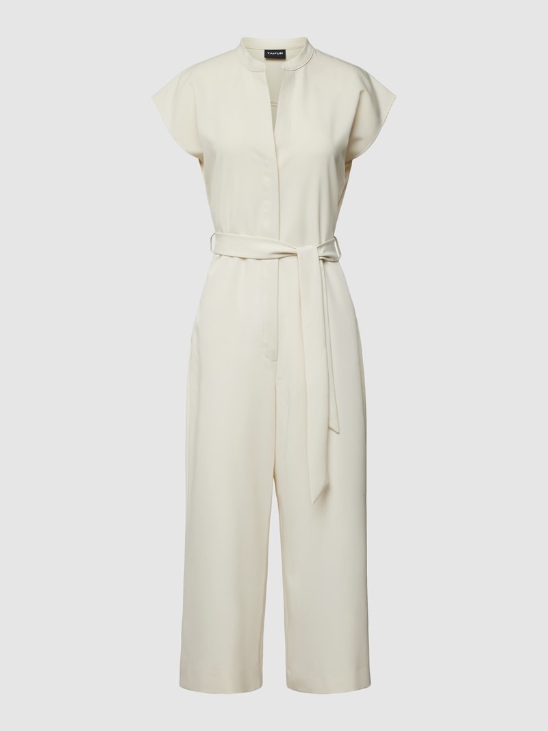Jumpsuit mit V-Ausschnitt in offwhite