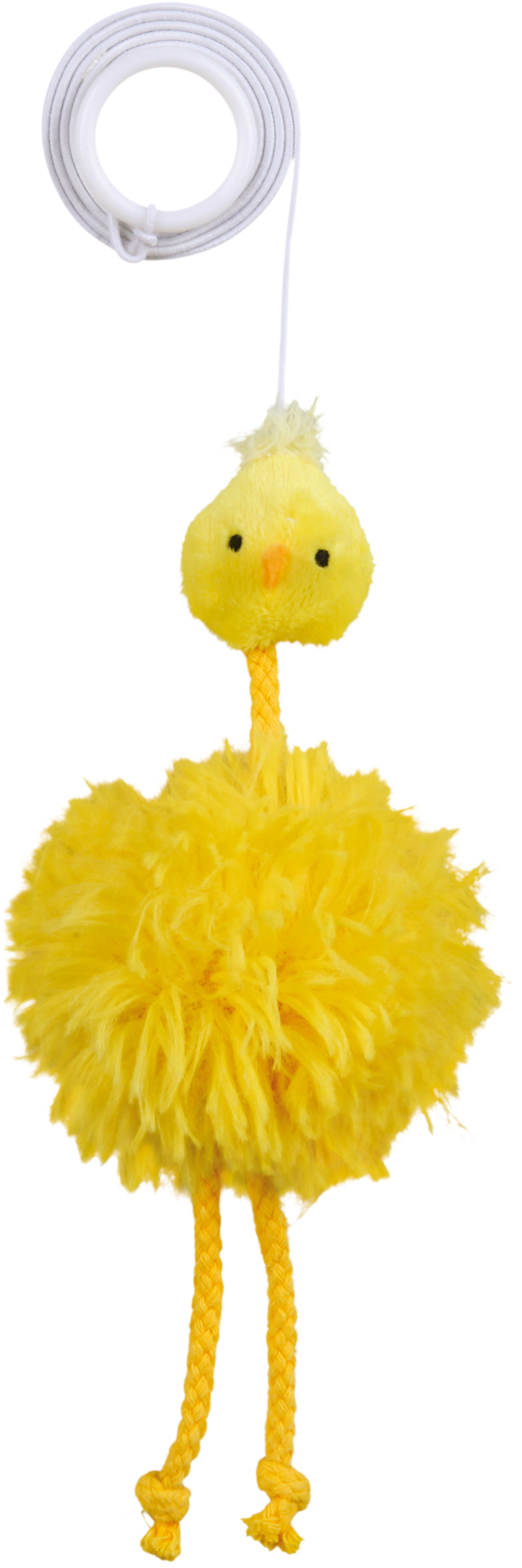 Trixie Katzenangeln Trixie Huhn am Gummiband, Plüsch, Katzenminze 20cm